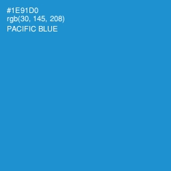 #1E91D0 - Pacific Blue Color Image
